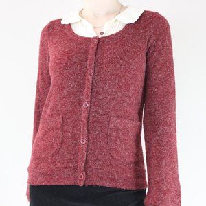 Dollette Rory Gilmore Preppy Faux Cardigan Button Up Sweater